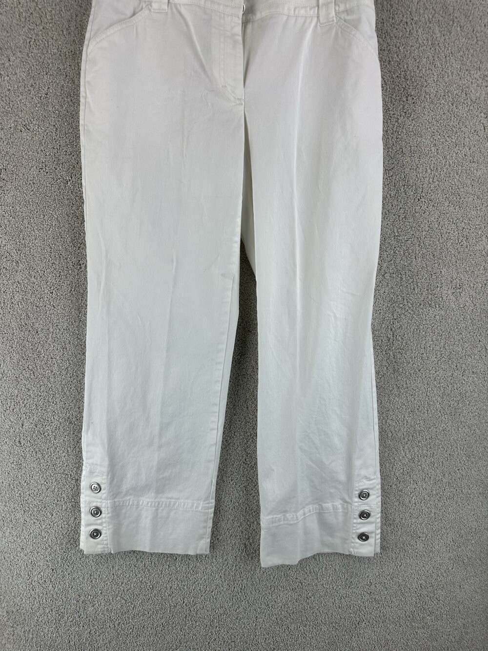 Rafaella White pants women's size 4 Classic Summer Sailor Pants